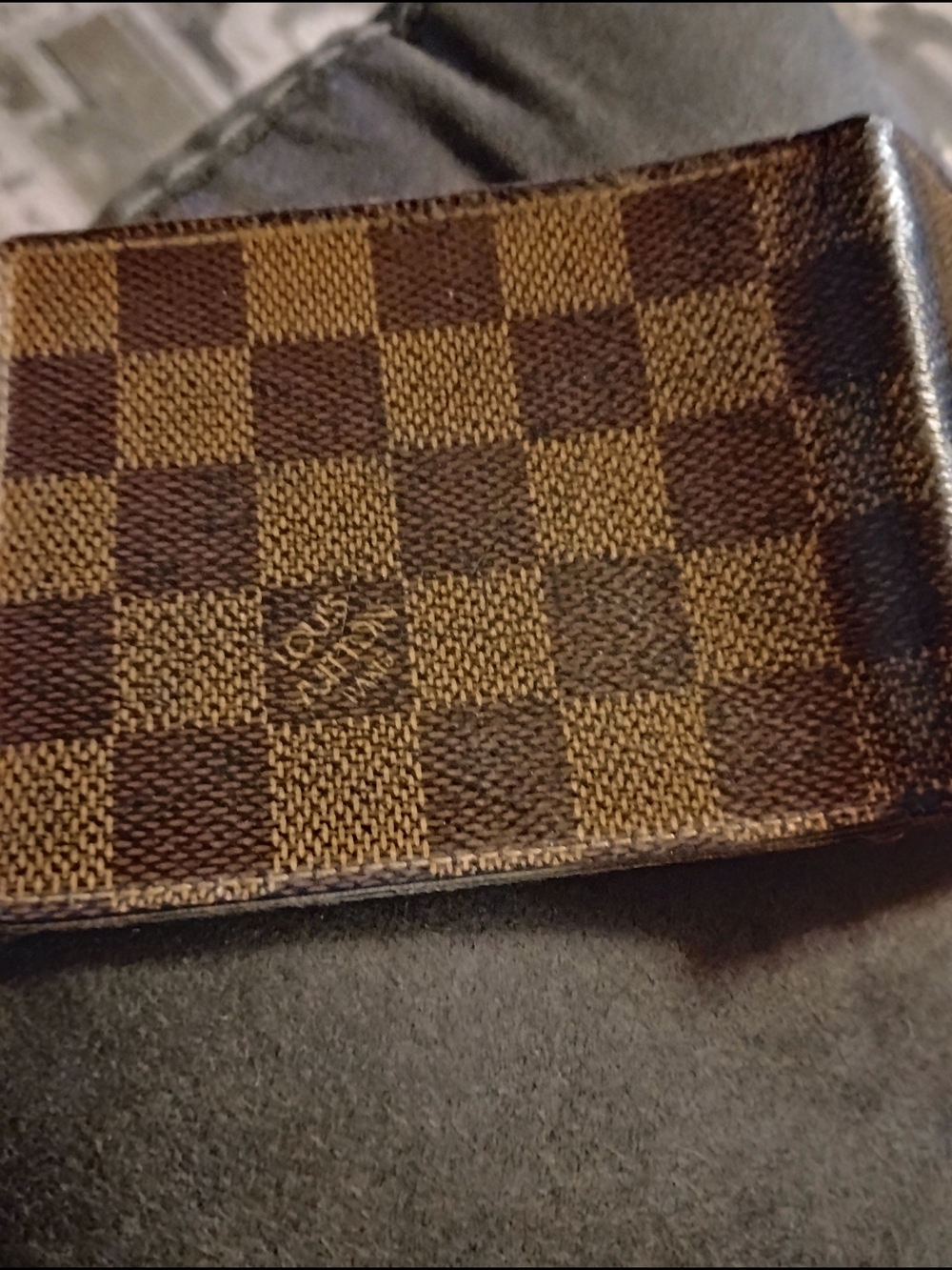 Louis Vuitton Brown Damier Canvas Men's Wallet
